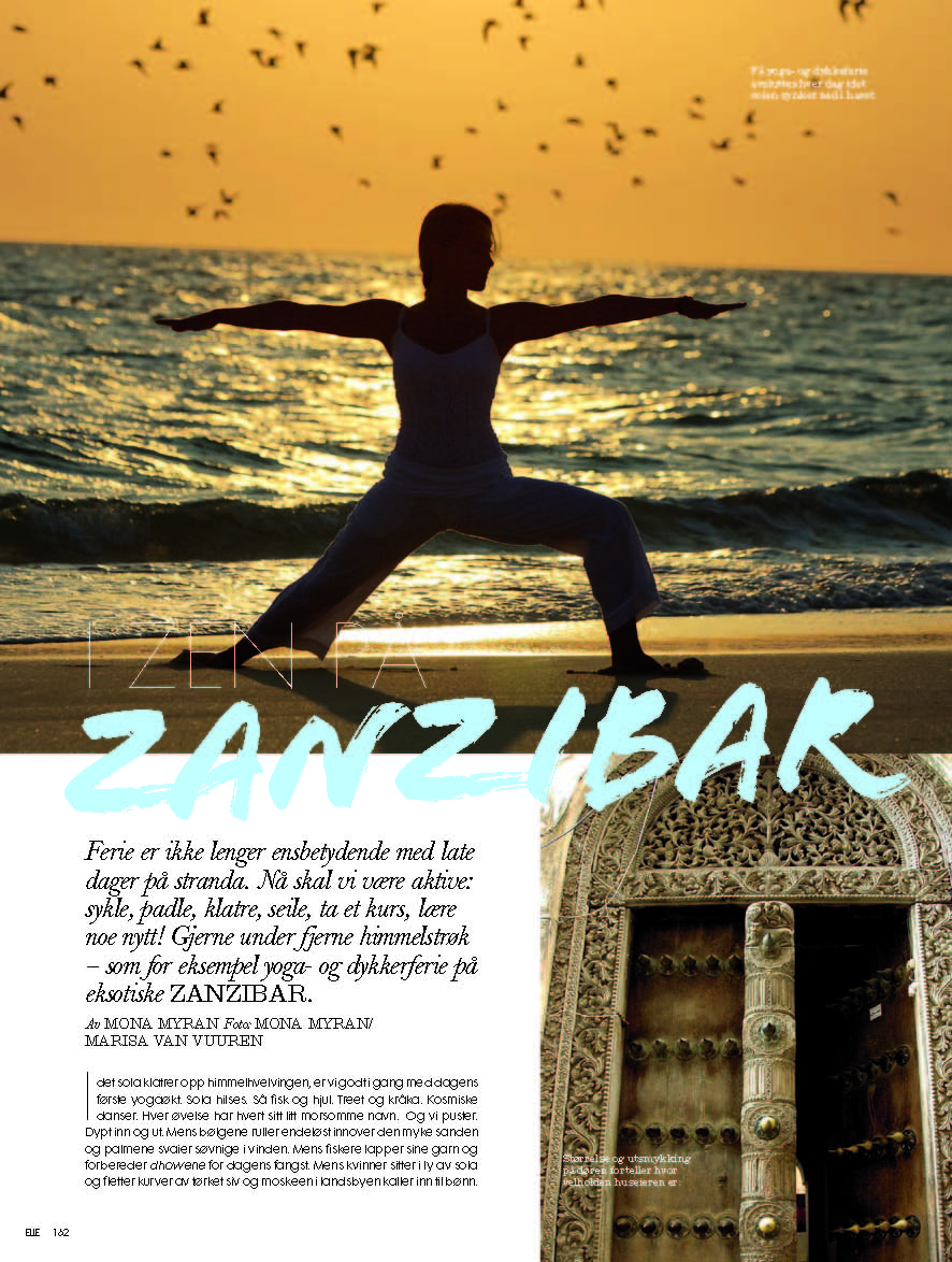 Elle Magazine Norway -Yoga Zanzibar_Page_1