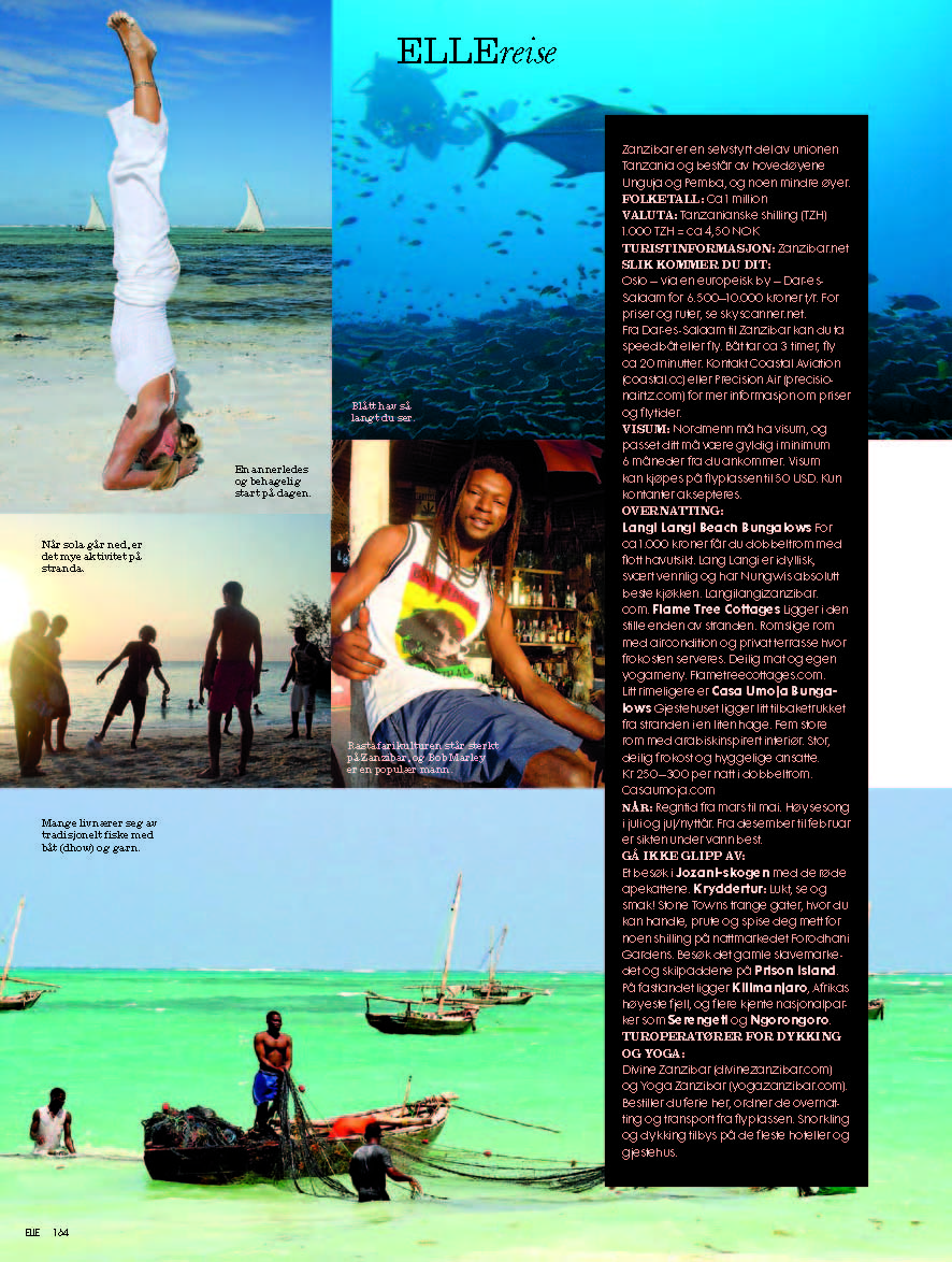 Elle Magazine Norway -Yoga Zanzibar_Page_3